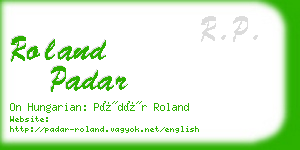 roland padar business card